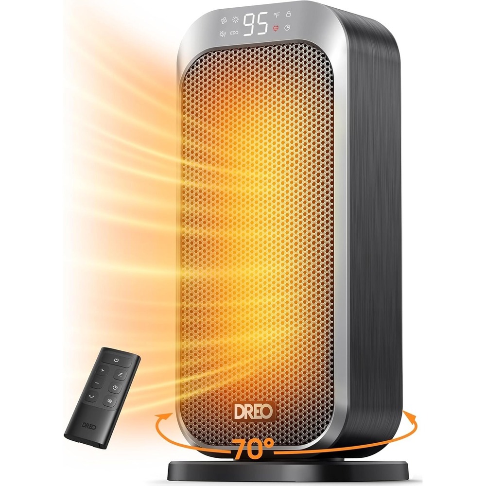 Dreo Space Heaters for Indoor Use, 1500W Fast Heating Portable 16", Silver